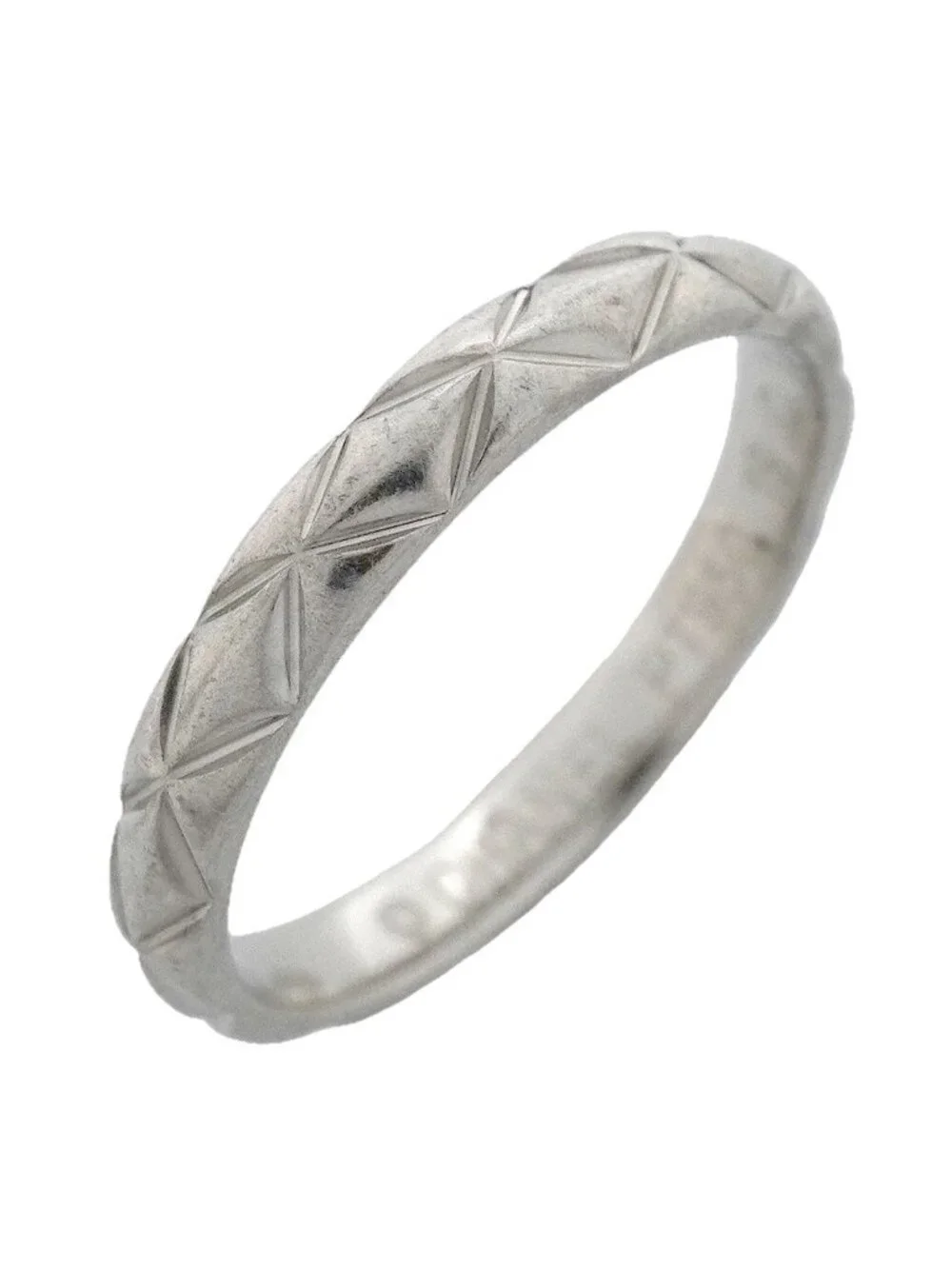 Chanel Ring Quilted Platinum